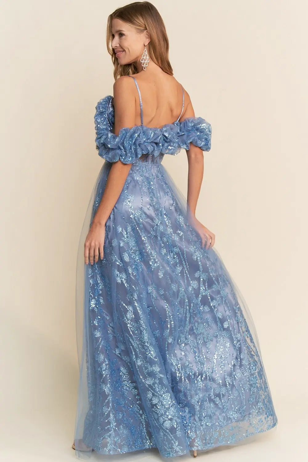 Vestido dusty blue image 2