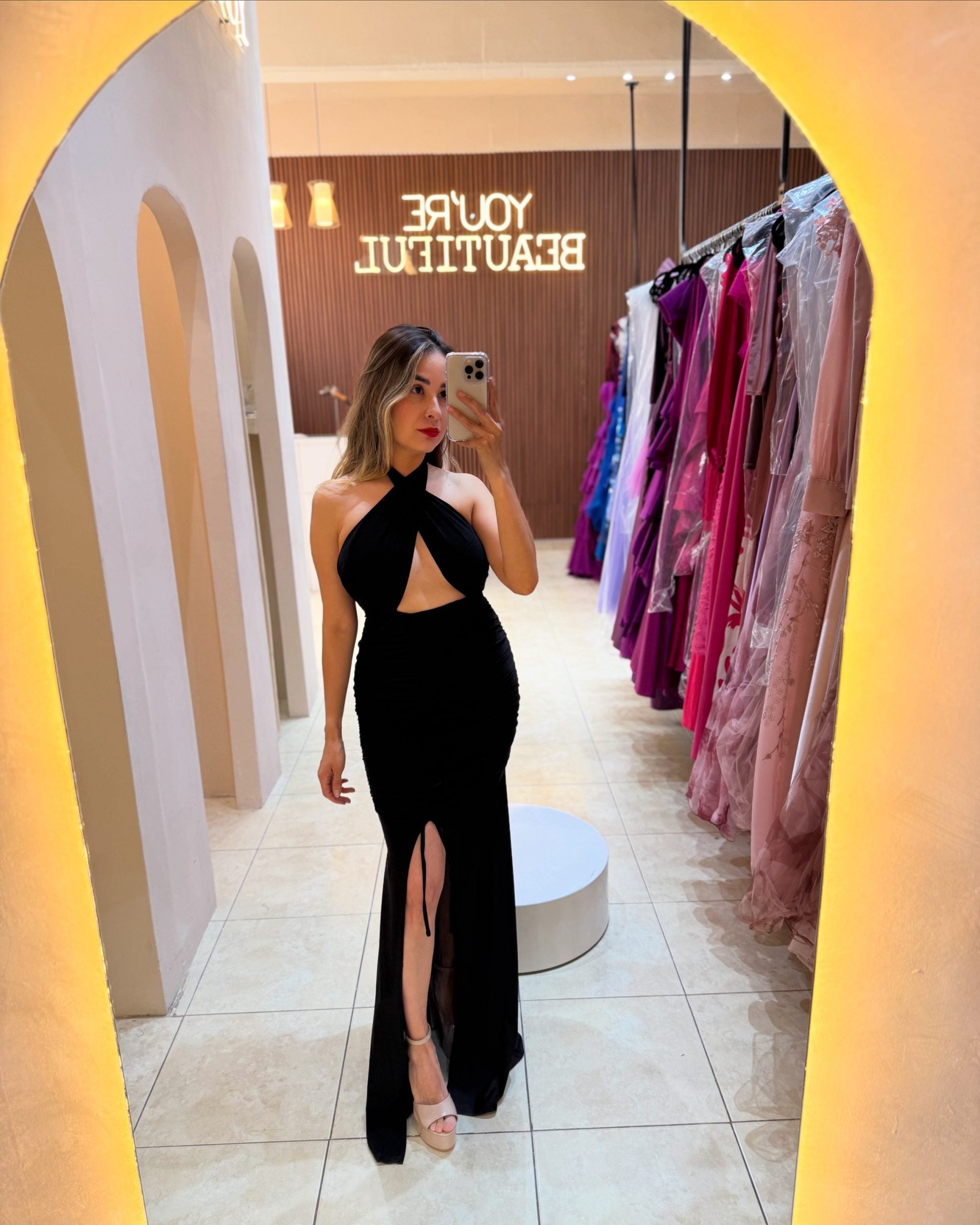 Vestido negro licra escote en busto image