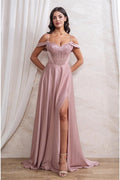 Vestido rosa corte A image 0
