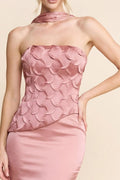 Vestido strapless palo de rosa image 0