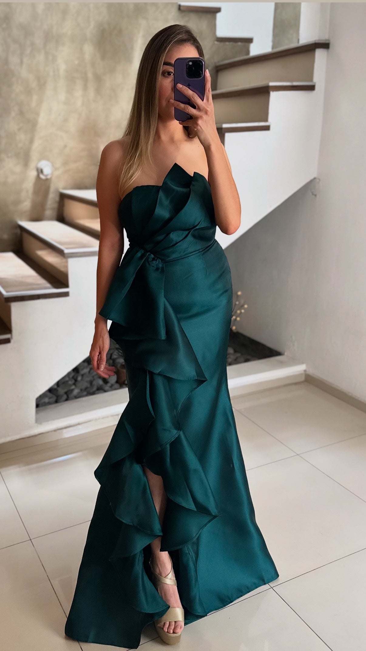 Vestido strapless escarolas image 0