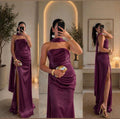 Vestido uva strapless image 0