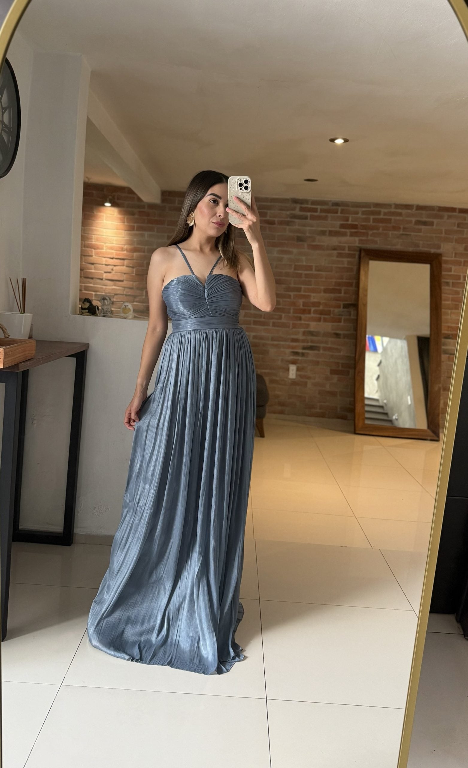 Vestido dusty blue image 2