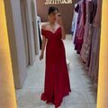 Vestido rojo off shoulder image 0