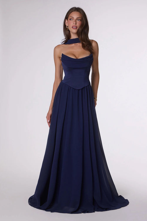 Azul marino strapless image 0