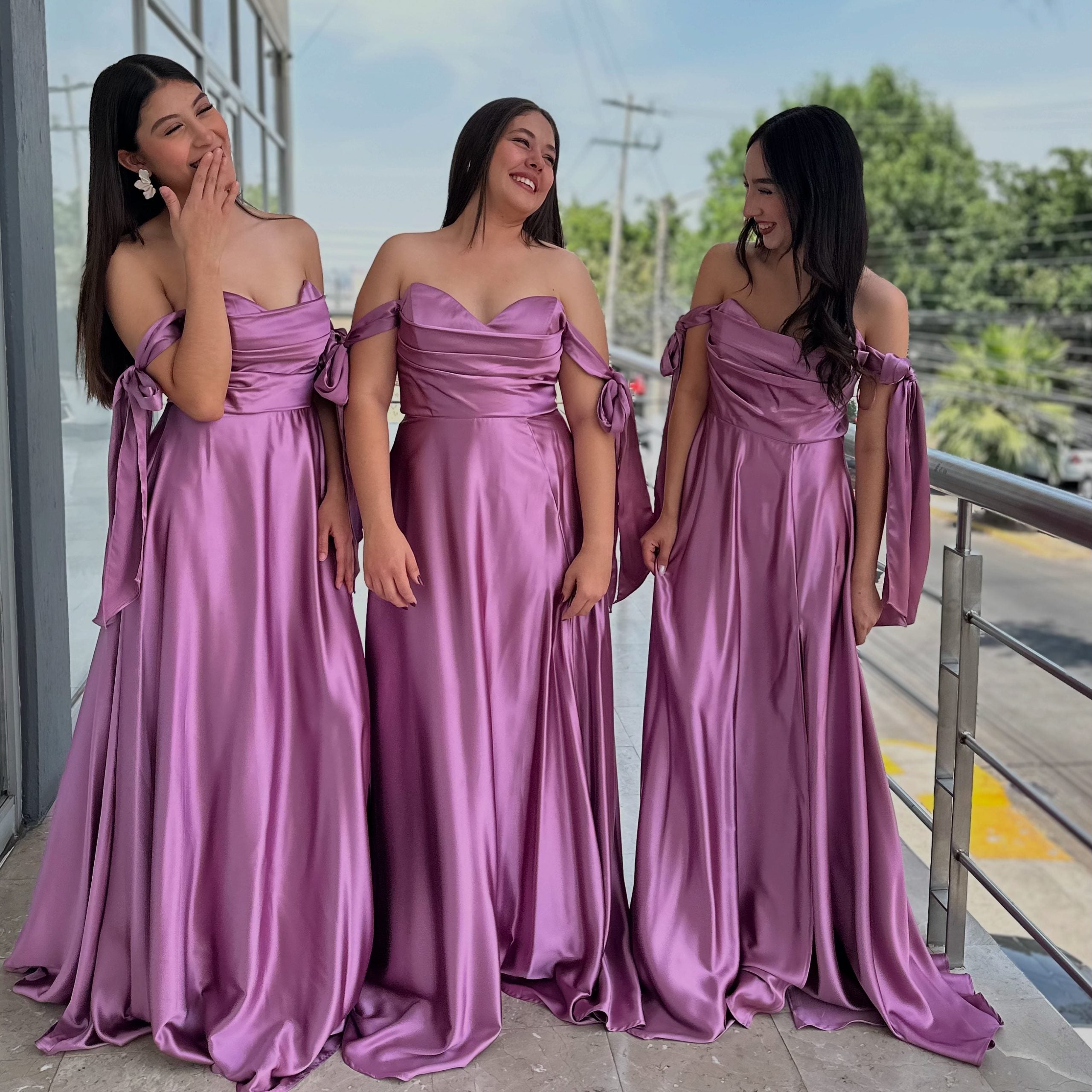 Vestido mauve corte A image