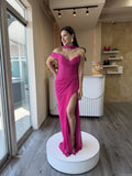 Vestido fucsia corset strapless image 0