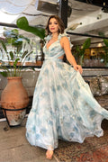 Vestido floreado escote espalda image 1