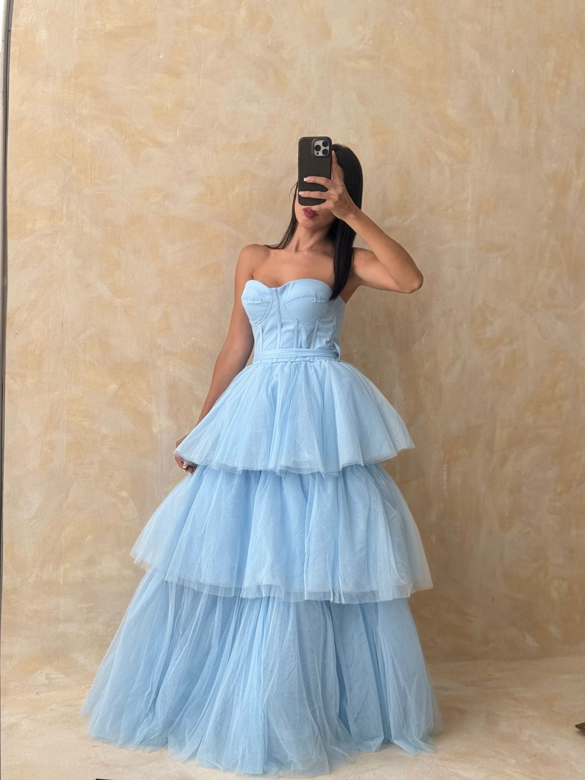 Vestido azul cielo Olanes tul image 0