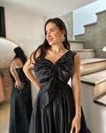 Vestido negro corte A image 0