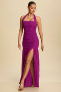 Vestido bugambilia plisado image 0
