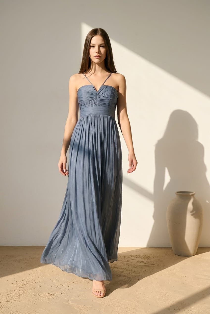 Vestido dusty blue image 1