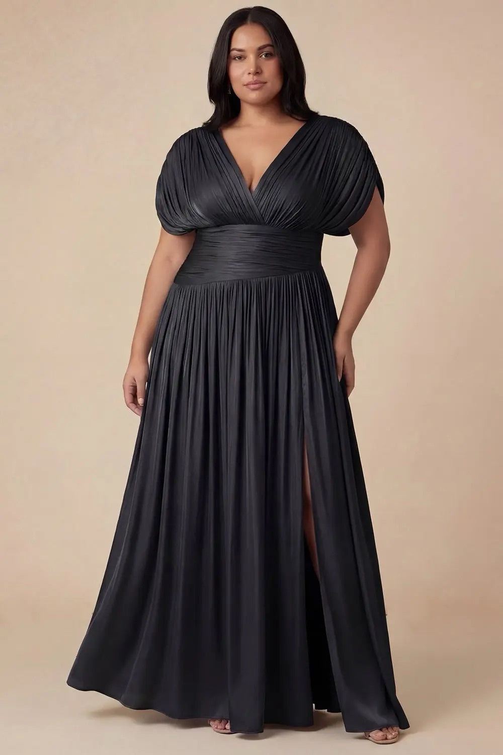 Vestido negro corte A image 0