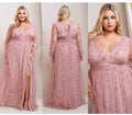 Vestido palo de rosa manga larga image 0