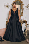 Vestido negro corte A tirante ancho image 0