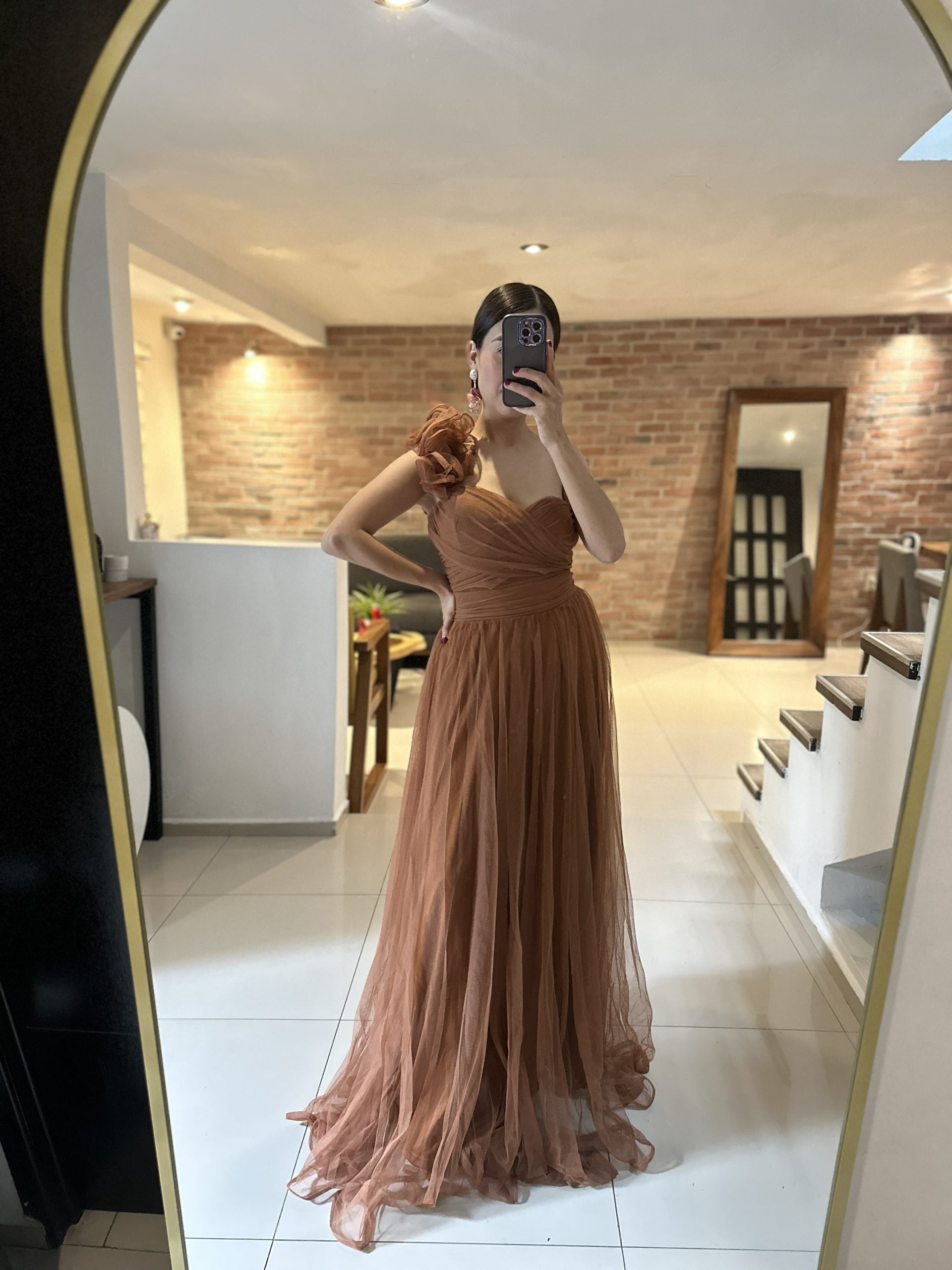 Vestido tul escarola chedron image