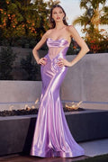 Vestido lila corsé strapless image 0