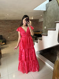 Vestido fucsia Olanes image 0