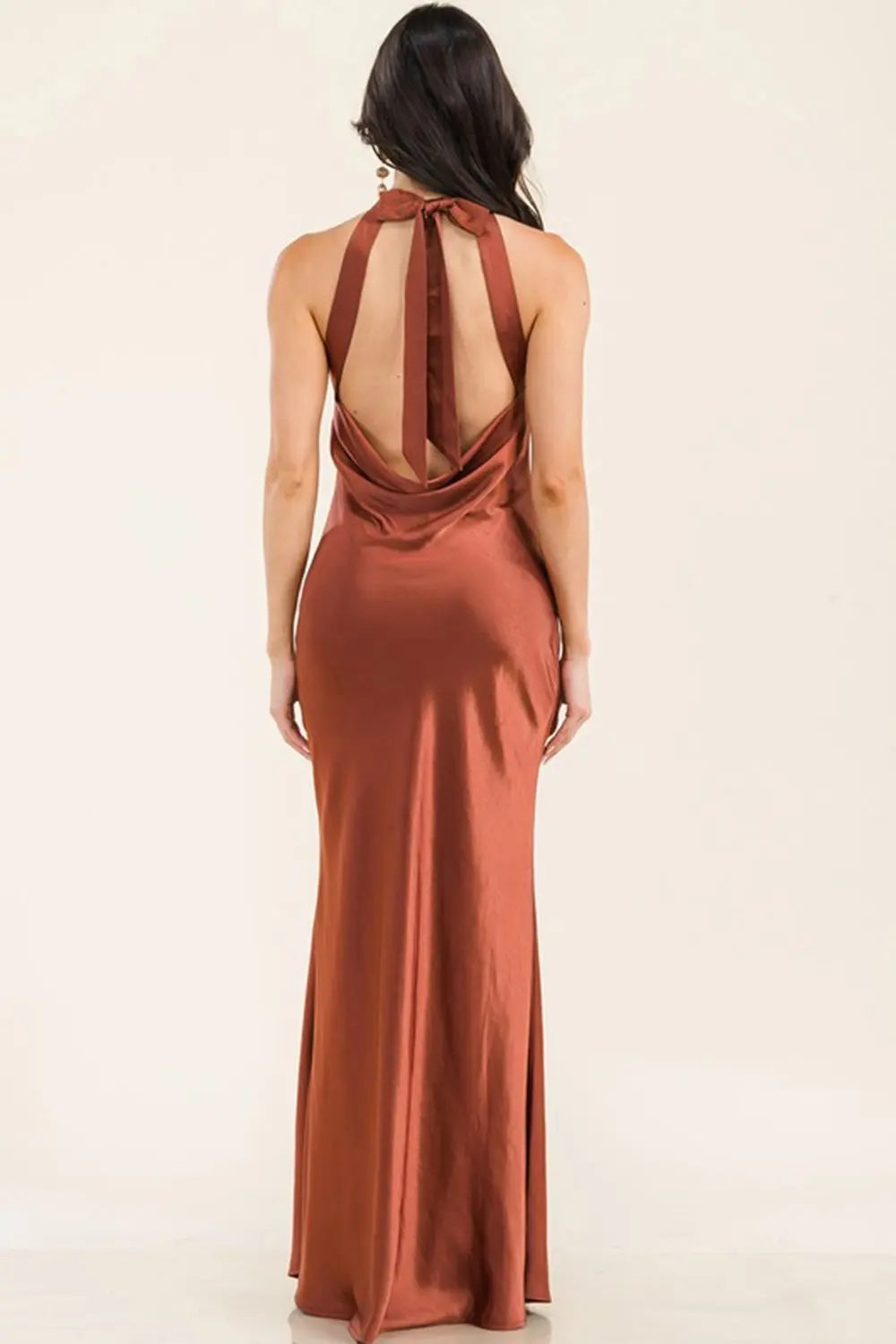 Vestido suena halter escote espalda image 1