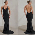 Vestido negro escote espalda image 0