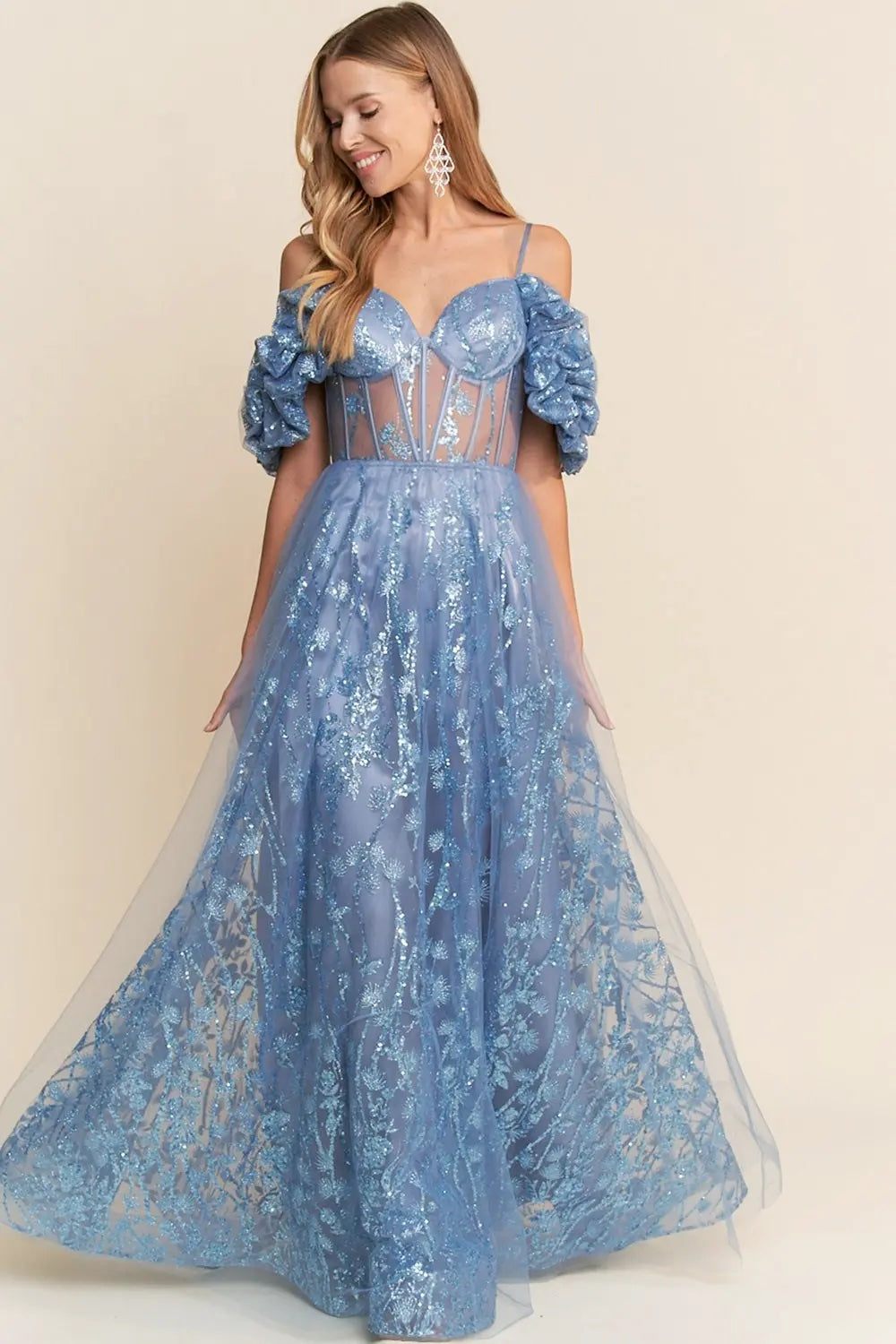 Vestido dusty blue image