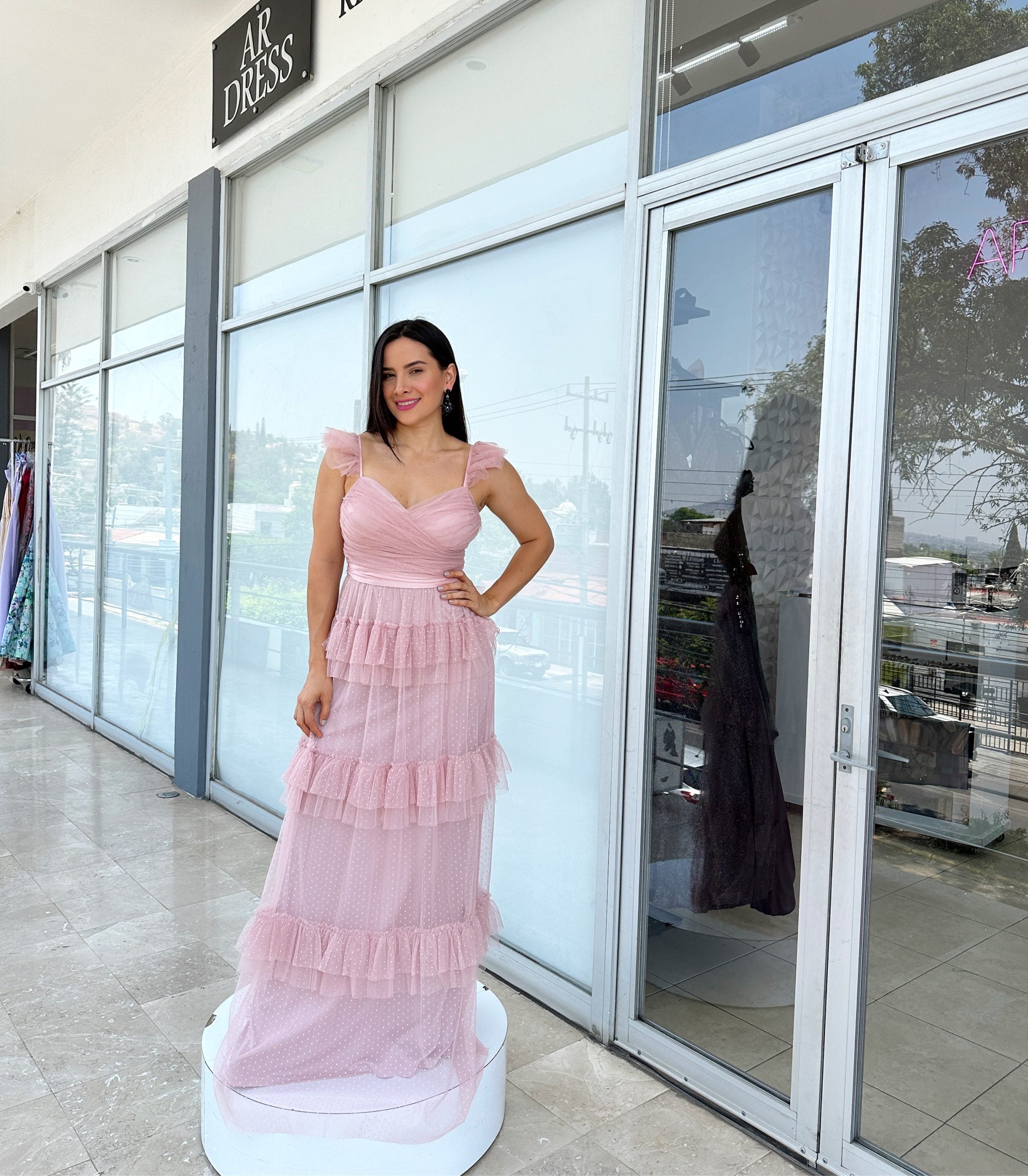 Vestido rosa tul planes image 0
