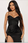 Vestido negro corsé image 0